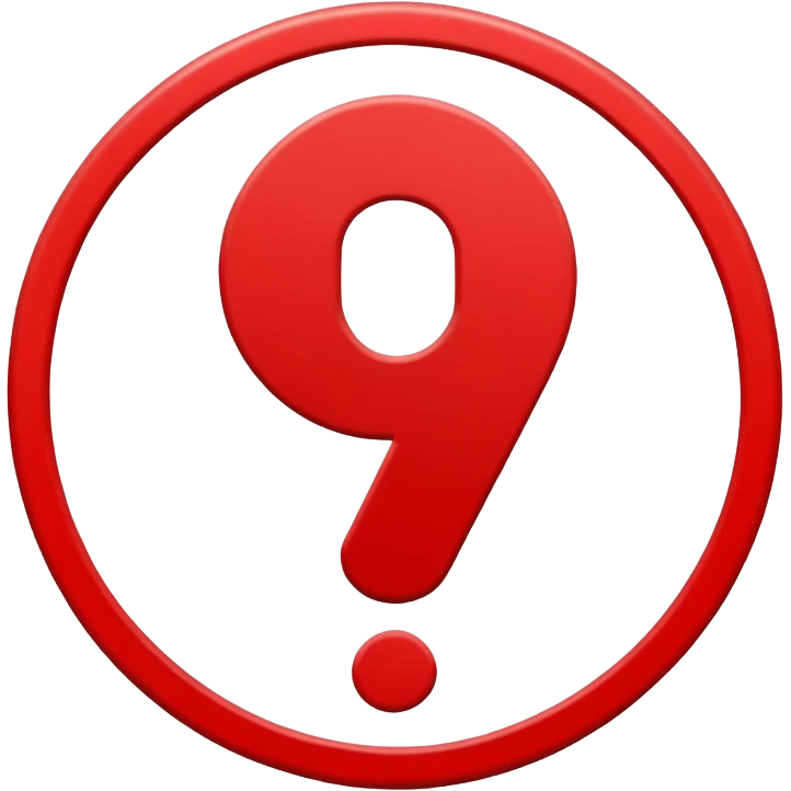 warning sign inside a circle emoji