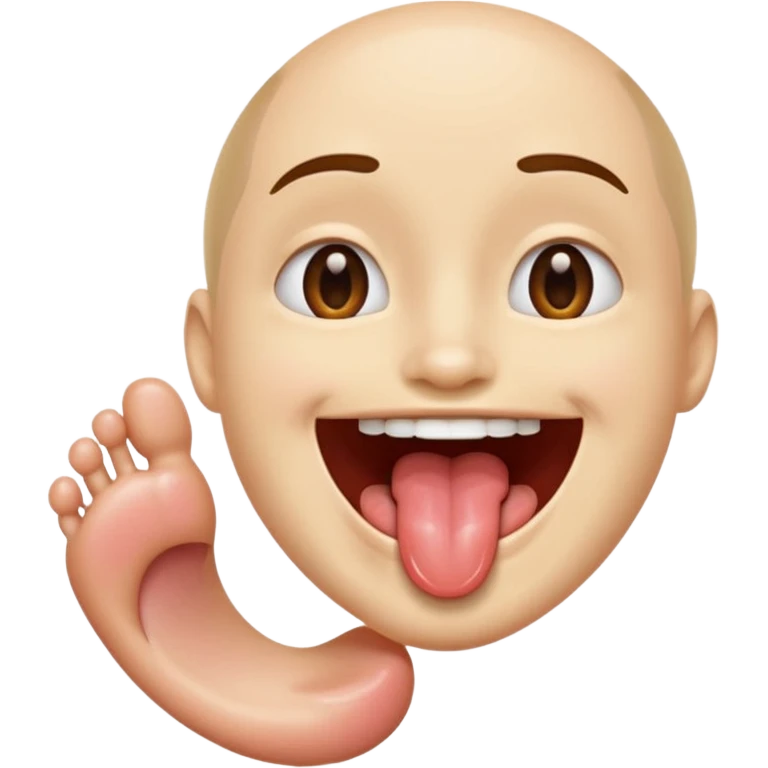 🦶🏻👅👄 emoji