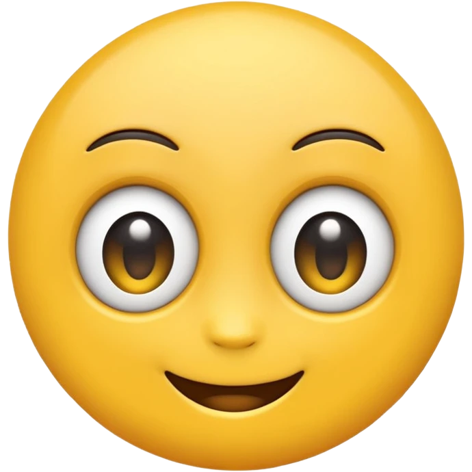 Emoji with big eyes and smile emoji