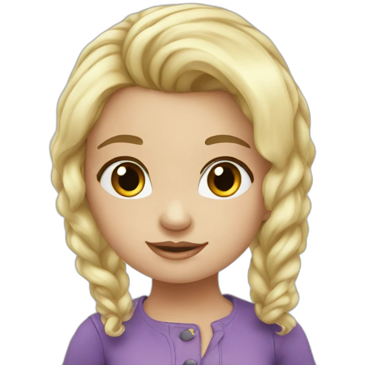 girl-white-ponny tales emoji