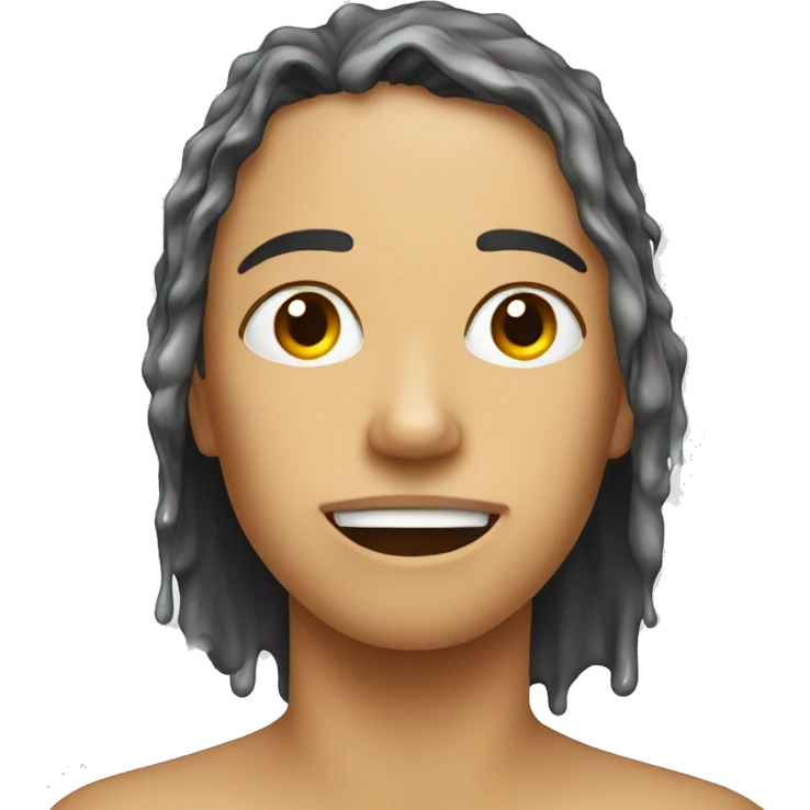 Wet face emoji
