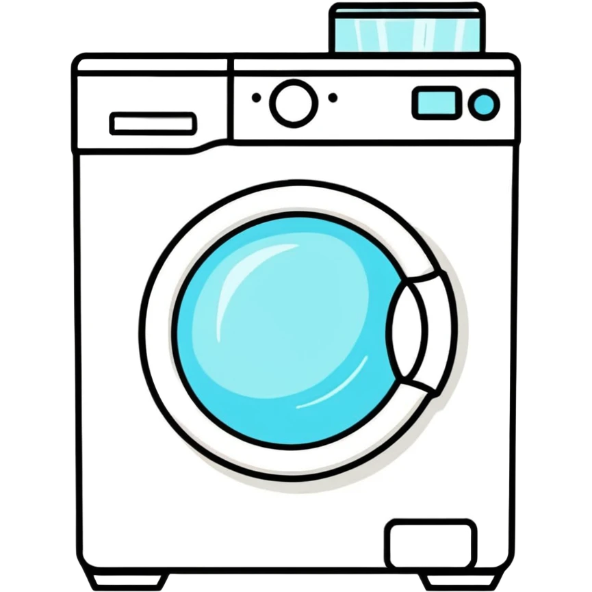 Waschmaschine wäscht Wäsche emoji