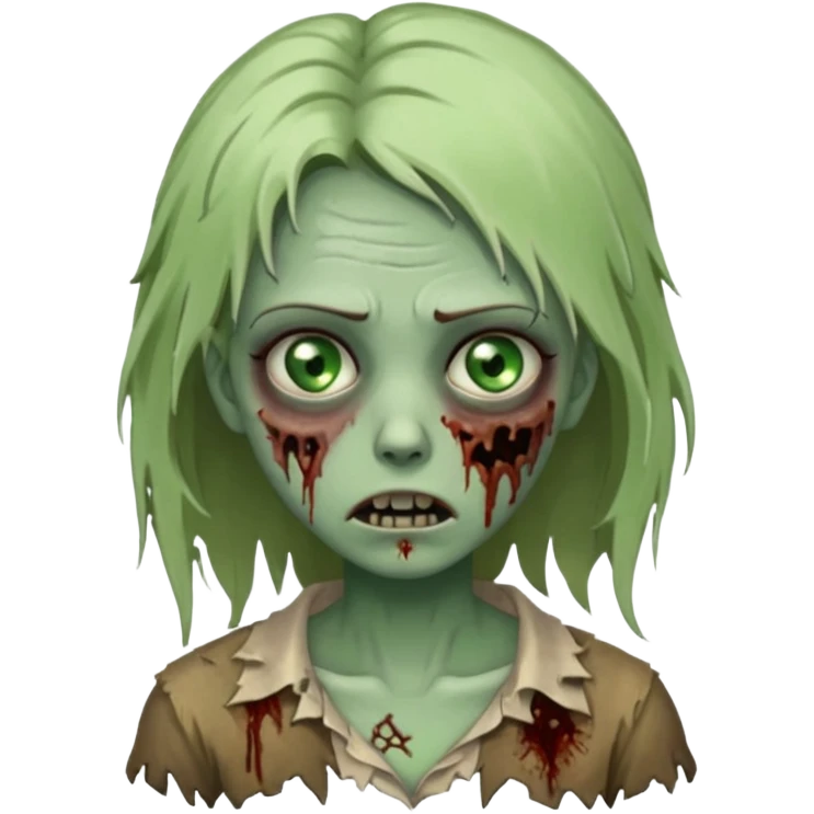 Zombie girl emoji