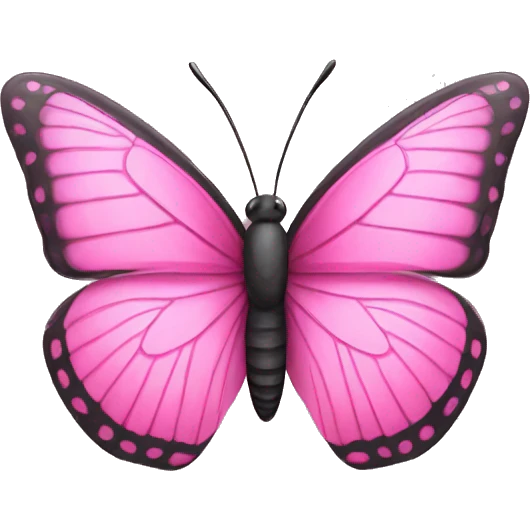 pink butterfly emoji