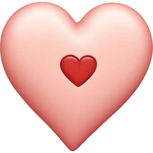 Aestetic heart cream  emoji