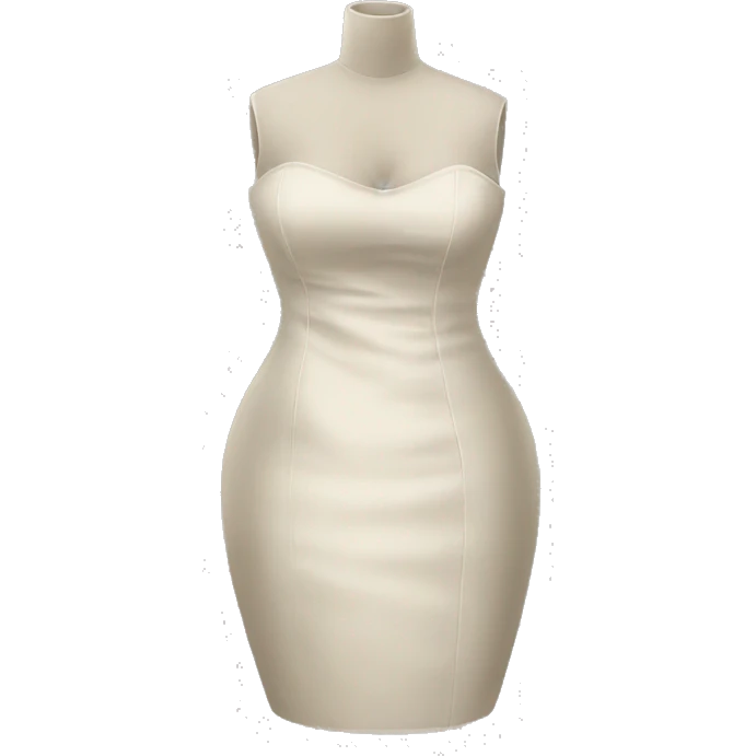 Plus size dress form emoji