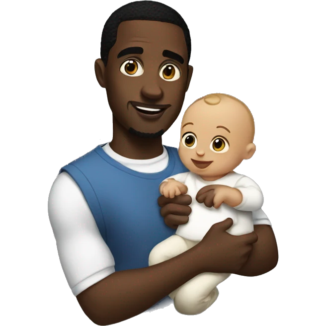 diddy holding baby emoji
