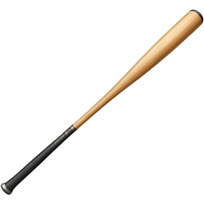 a baseball bat that is an anomaly   emoji