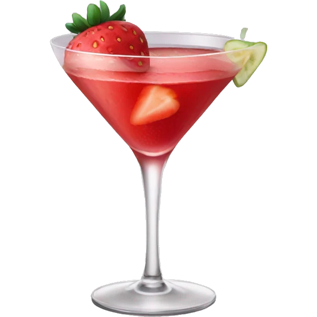 Strawberry cocktail  emoji