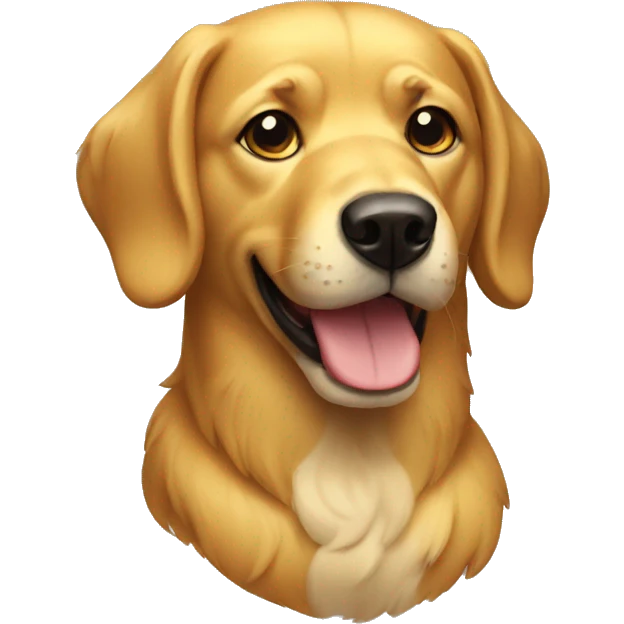 golden dog emoji