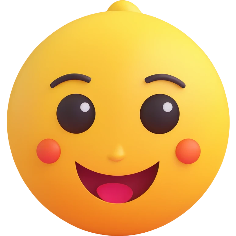 emoji with a fake happy smile, but sad eyes, trying to hide sadness emoji