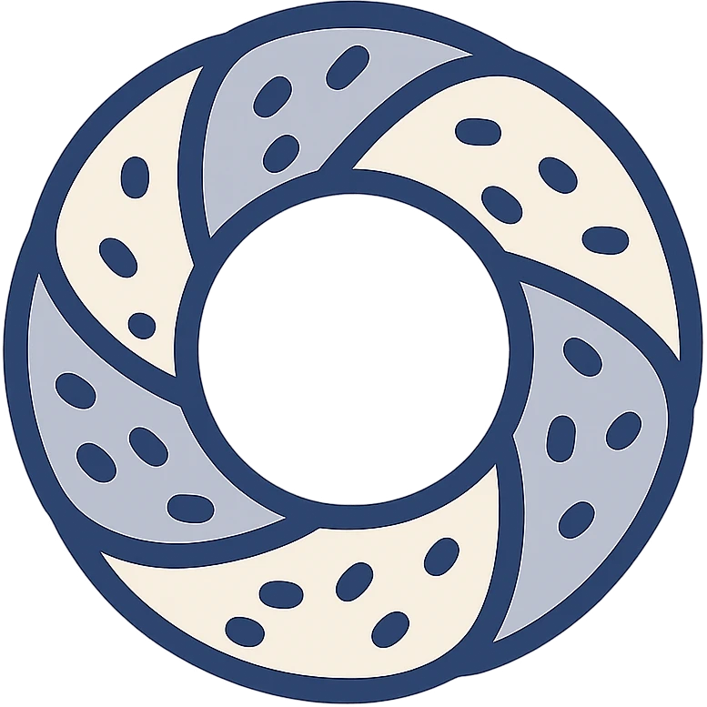 simit bread, clean modern icon style, simple lines, minimal color emoji