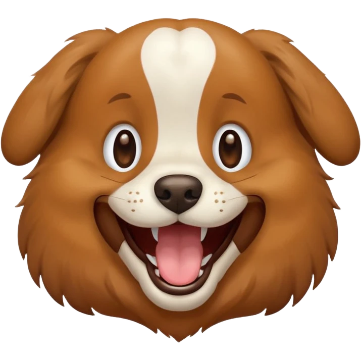 laughing dog face emoji
