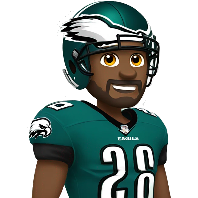 eagles football player 26 emoji