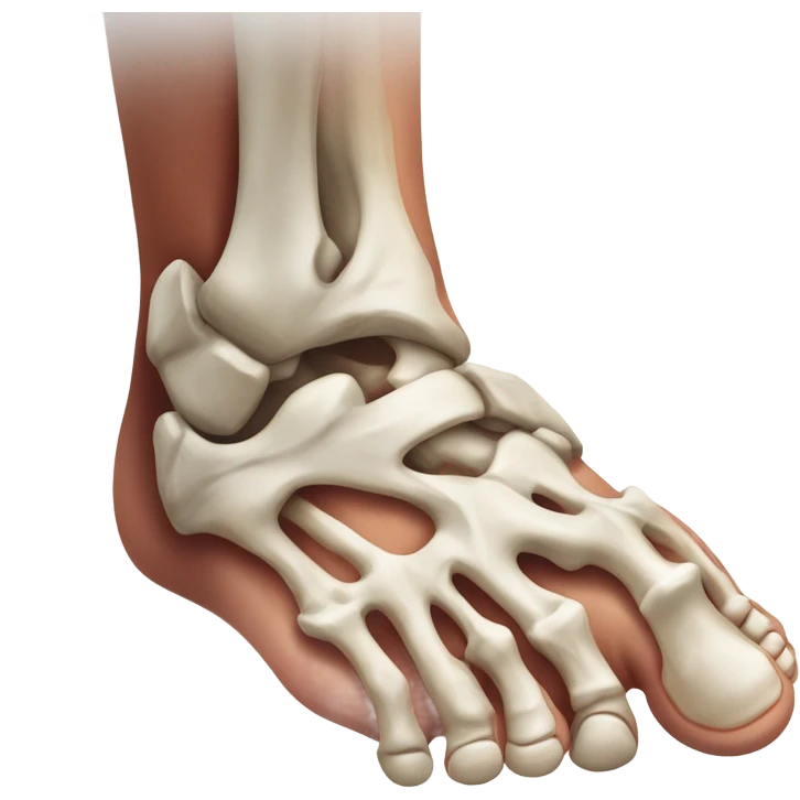 Broken feet emoji