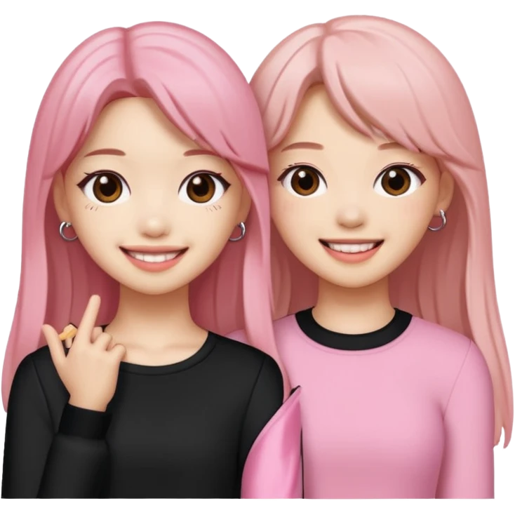 Blackpink Rose and lisa emoji