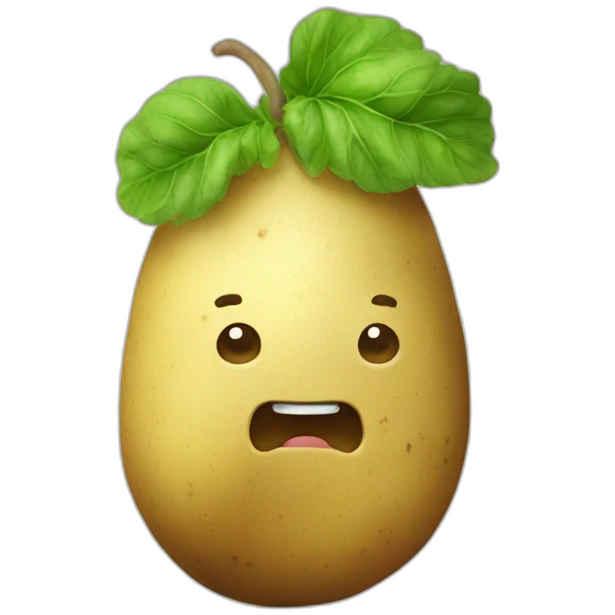 a potato that level up emoji