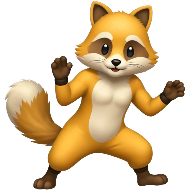 animal kicking pose emoji