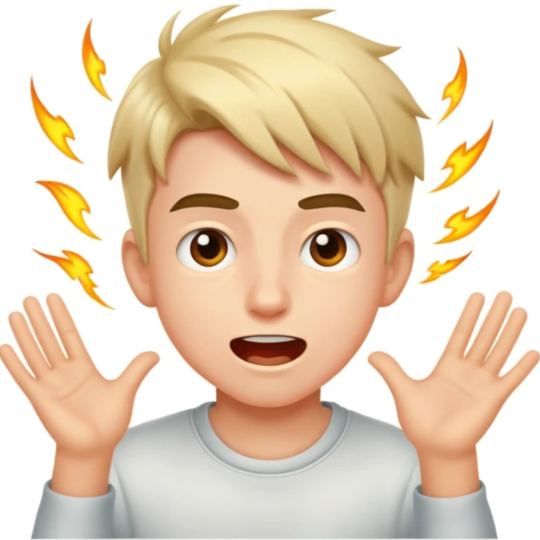 Energetic, impatient boy emoji