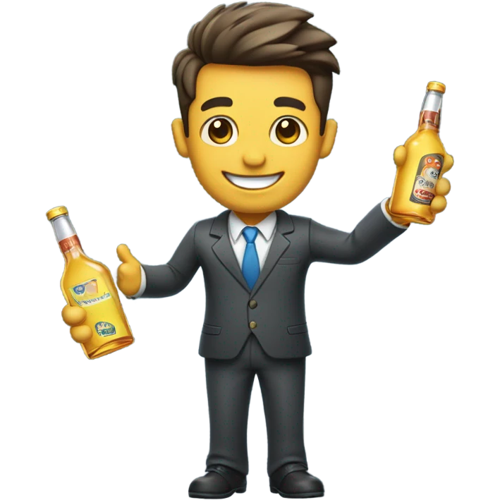 Alcohol salesman emoji