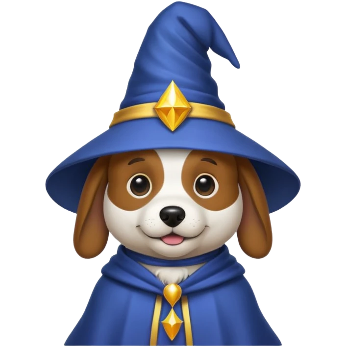 Dog wizard emoji