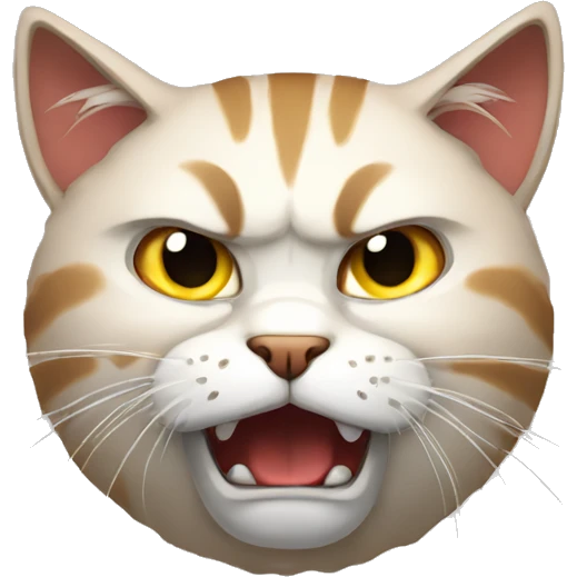 Very angry cat emoji