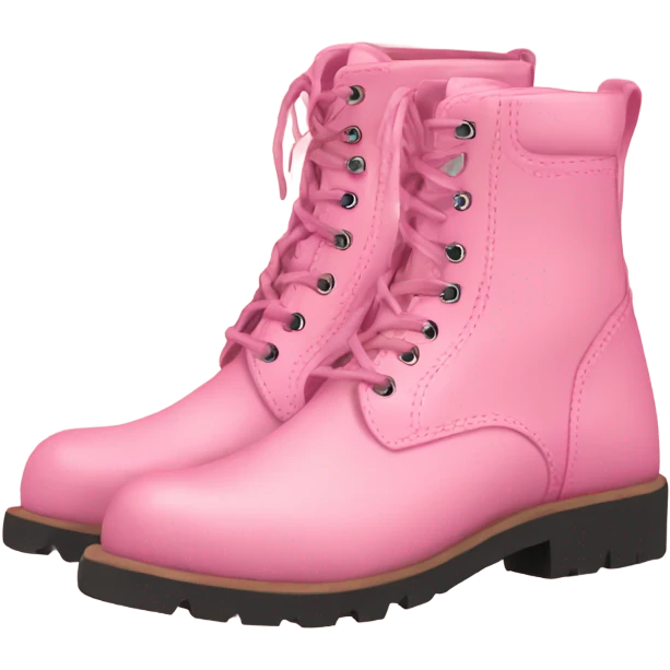 Clear Pink country boots  emoji