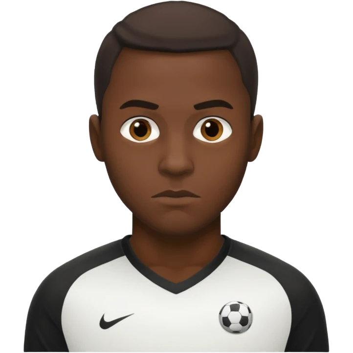 black man futboll emoji