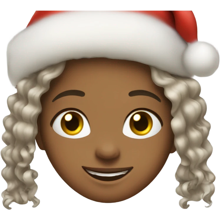 Happy Girl in Christmas  emoji