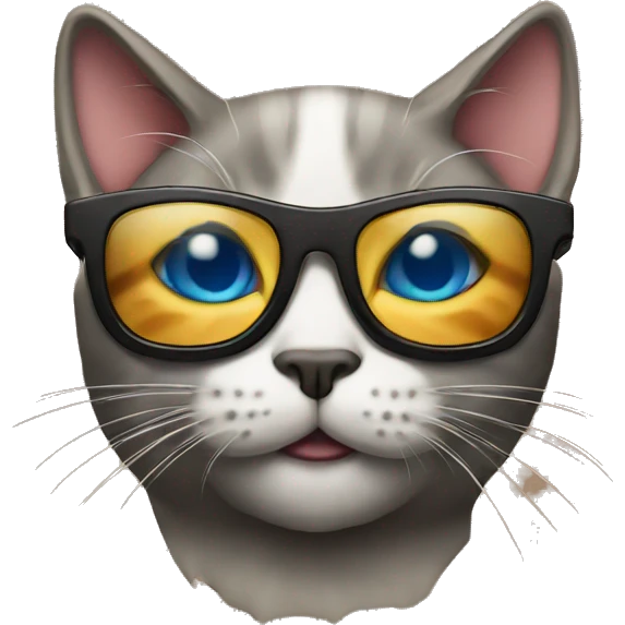 Cat with sunglasses emoji