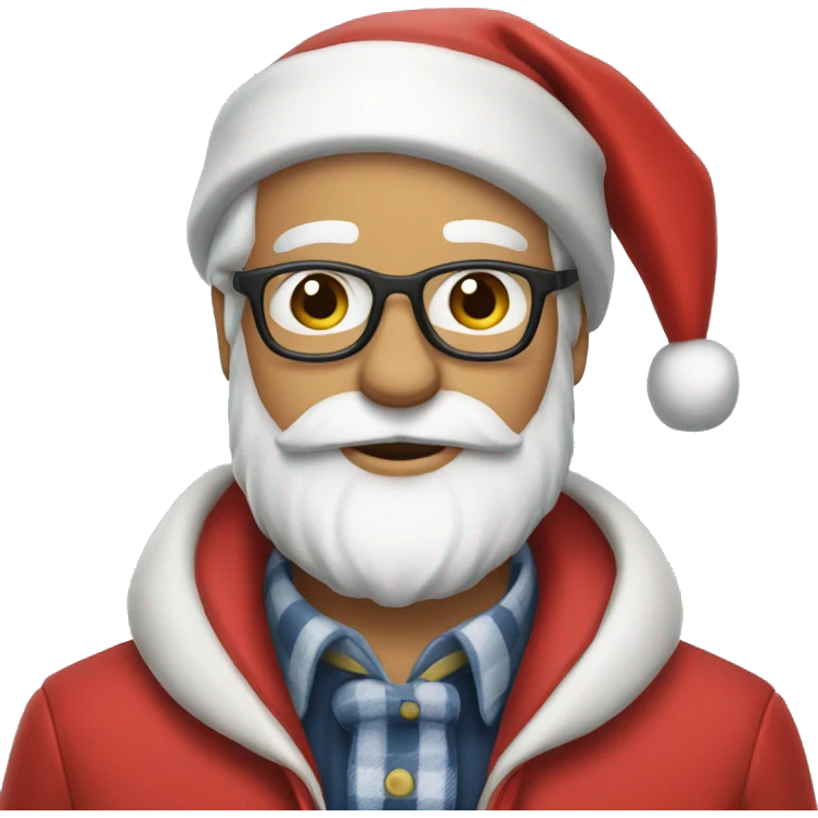 Preppy Santa  emoji