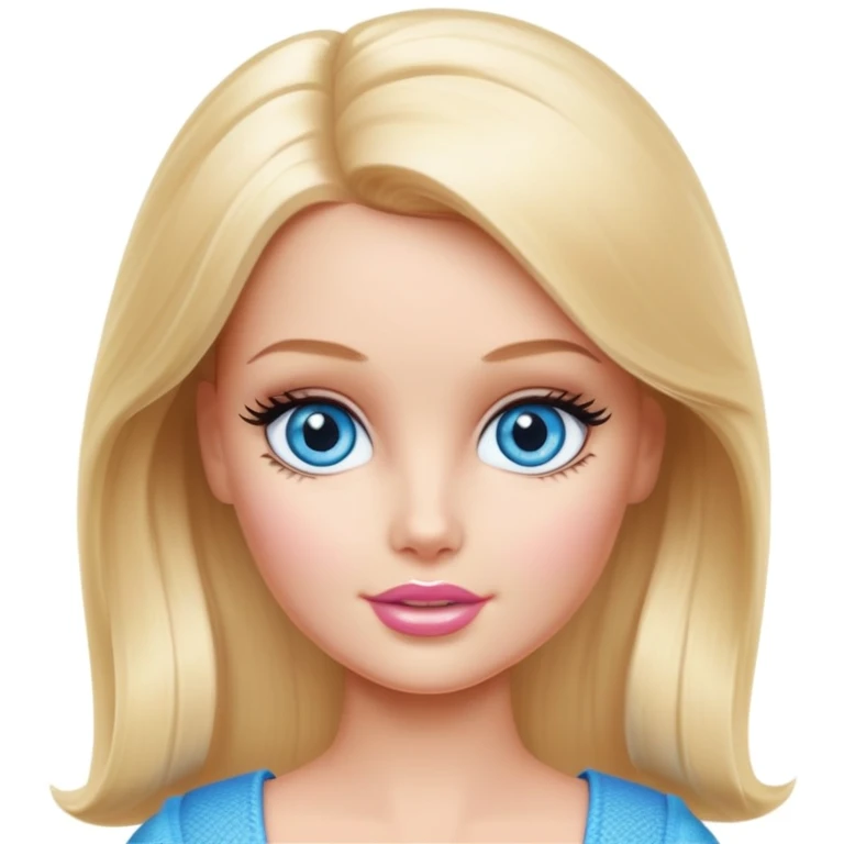 Кукла Барби блондинка с большими голубыми глазами emoji