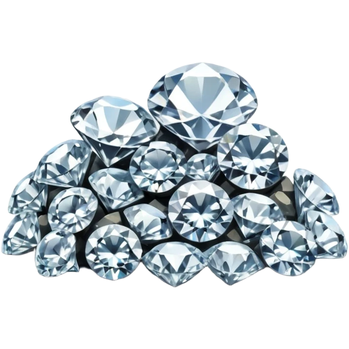placer of mined diamonds emoji