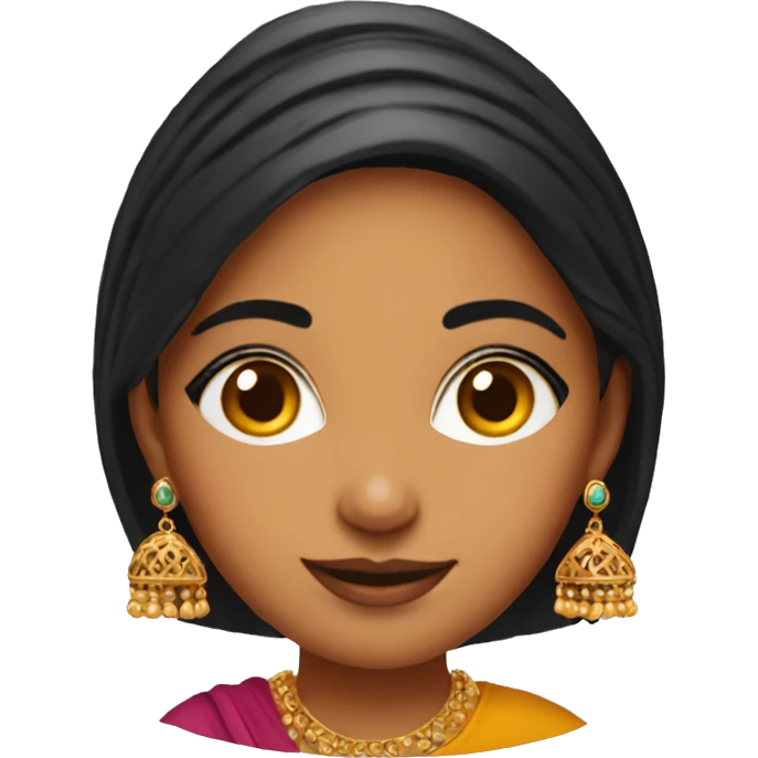 punjabi earring girl emoji
