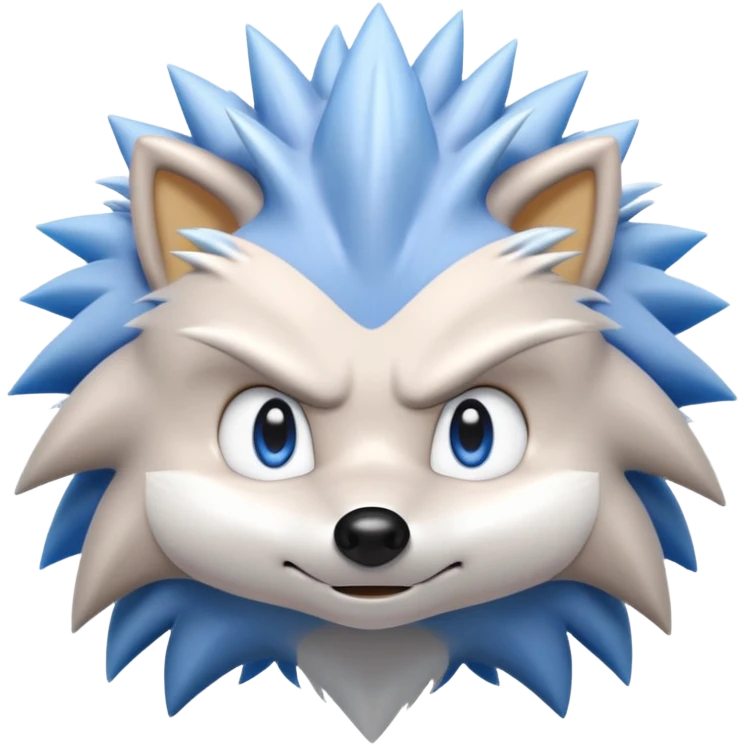 Silver the hedgehog emoji