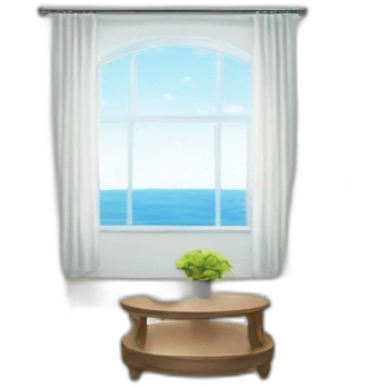 Room in white ocean emoji