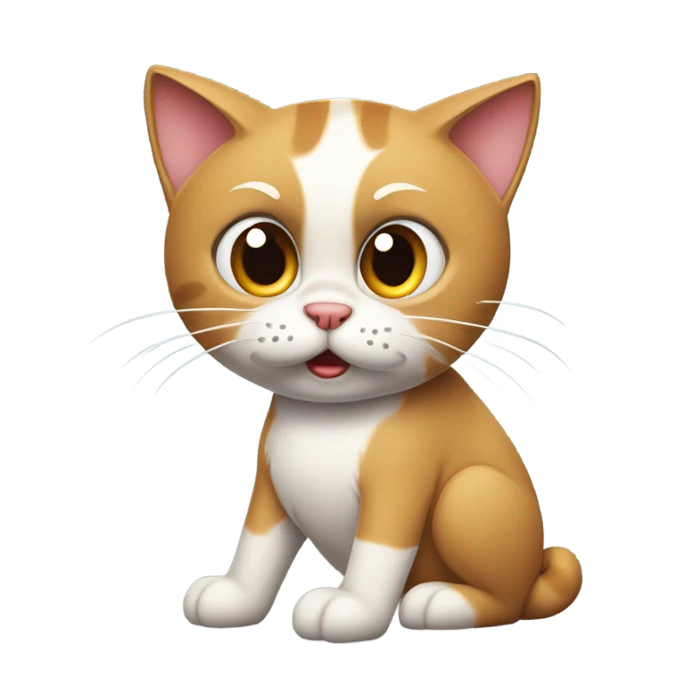 Cat hates dog emoji