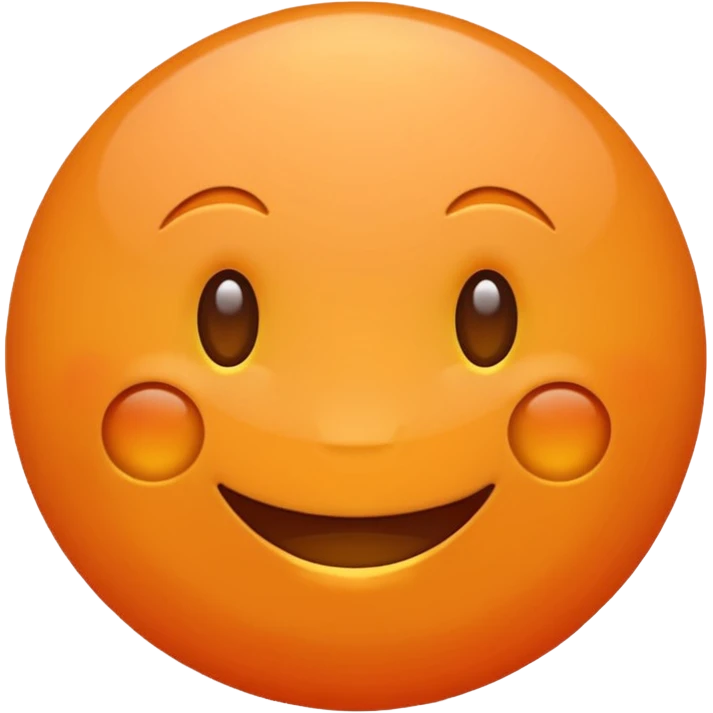 Bright orange emoji emoji