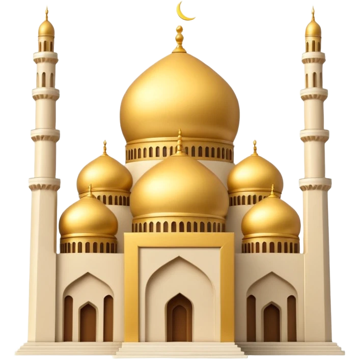 لا إله إلا الله محمد رسول الله عل كشكل المسجد emoji