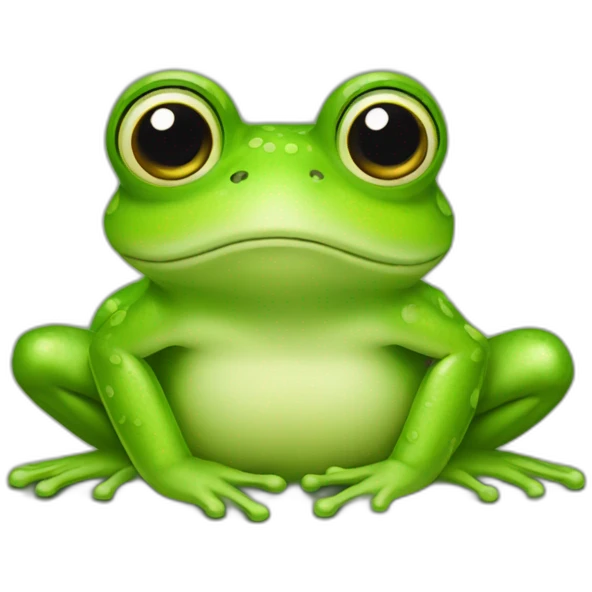 frog-at-the-top-of-another-frog emoji