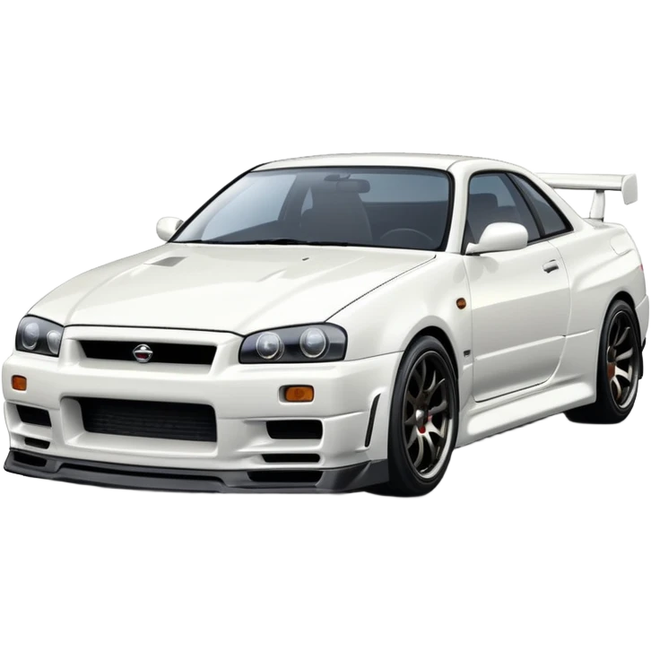 NISSAN SKILINE R34 White emoji