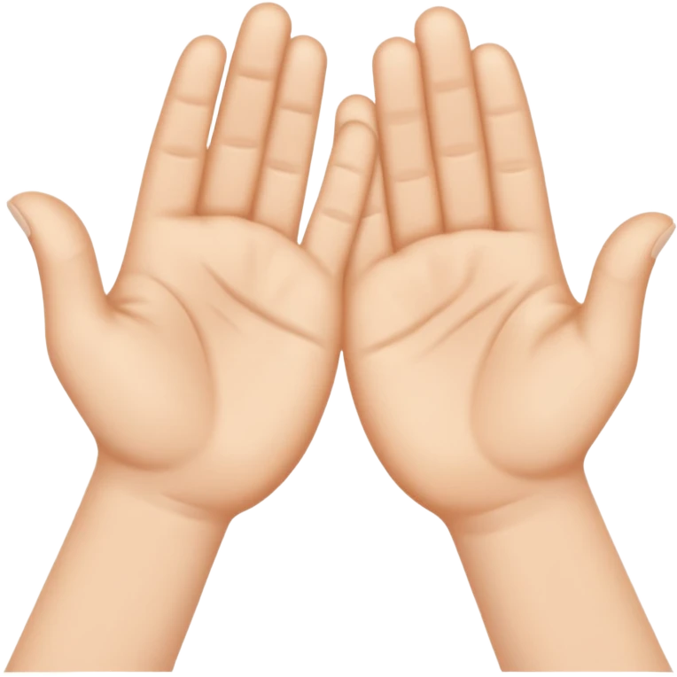 two white hands dapping up emoji