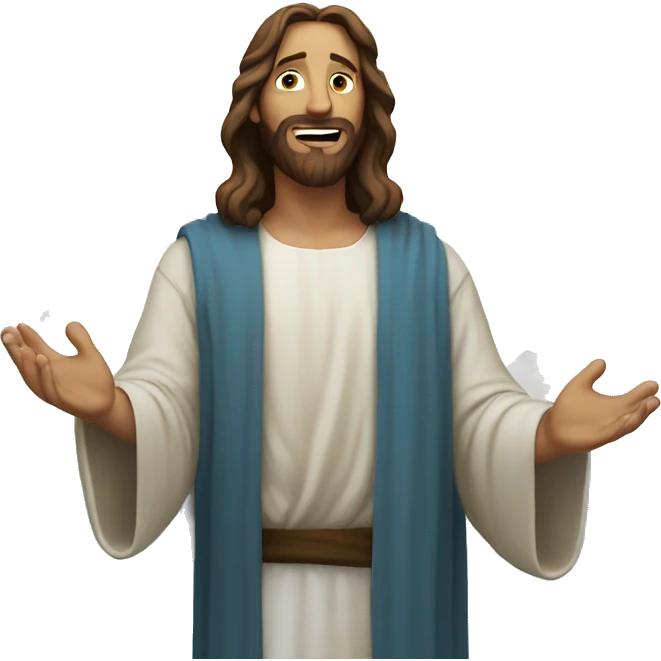 Snowy Jesus emoji