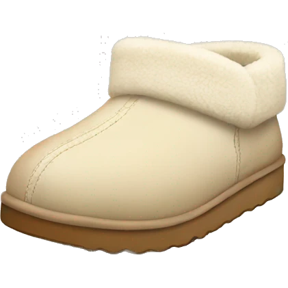 Cream UGG slippers emoji