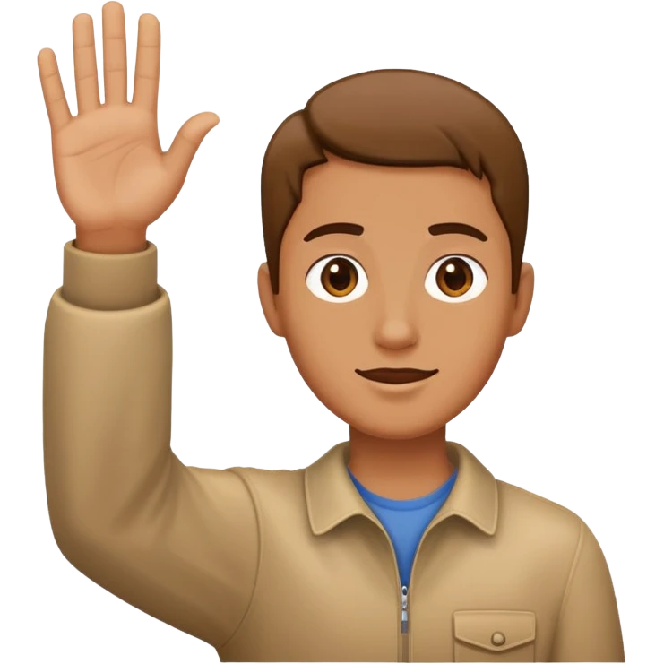 stop hand emoji