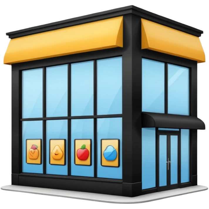 I want to generate a 3d image of a store emoji