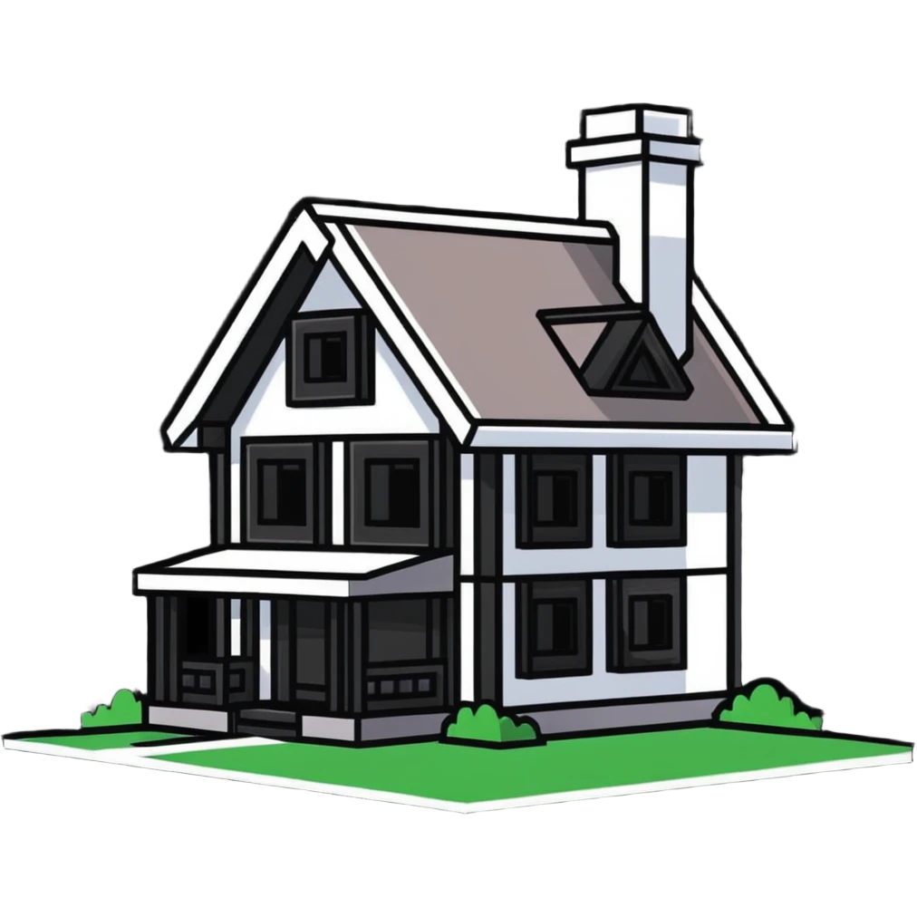 Minecraft house emoji