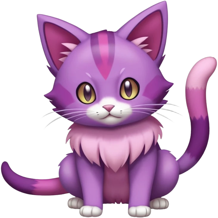 Purrloin-Skitty-Pokémon-Fakémon-hybrid-creature (full body) emoji