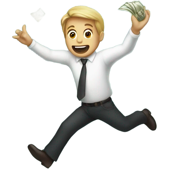 Person flinging money emoji
