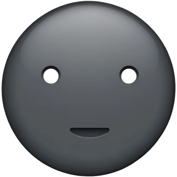 dark grey circle emoji